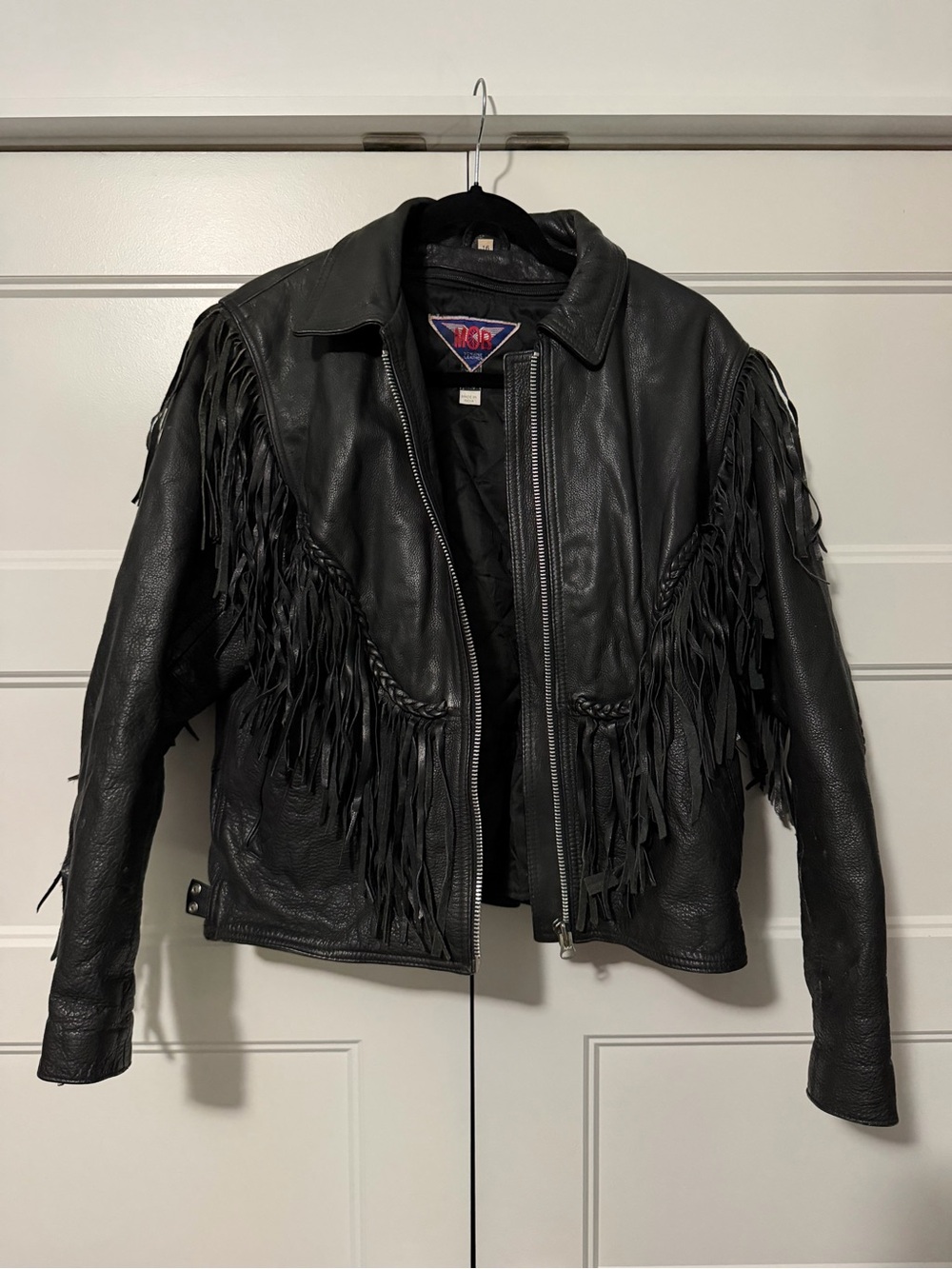 Vintage 1994-1996 MOB Leather Fringed Jacket - Women's